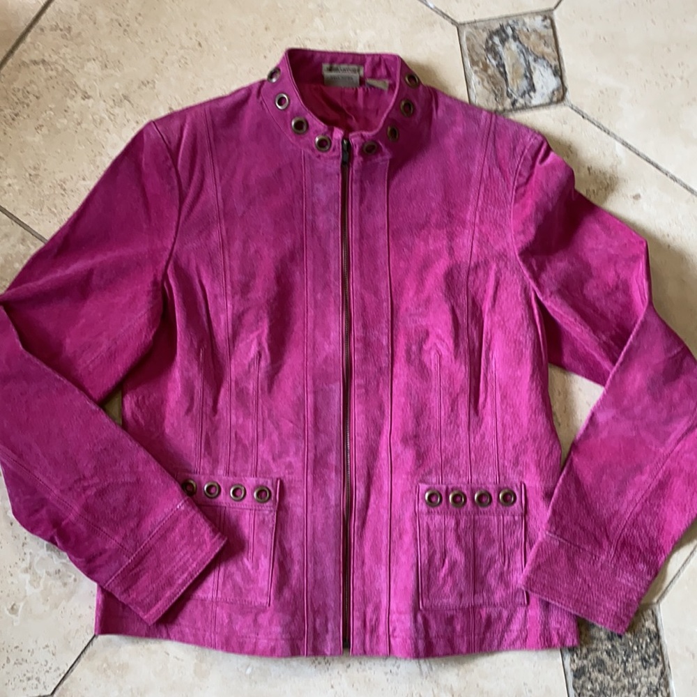 Vintage Pink Suede Jacket